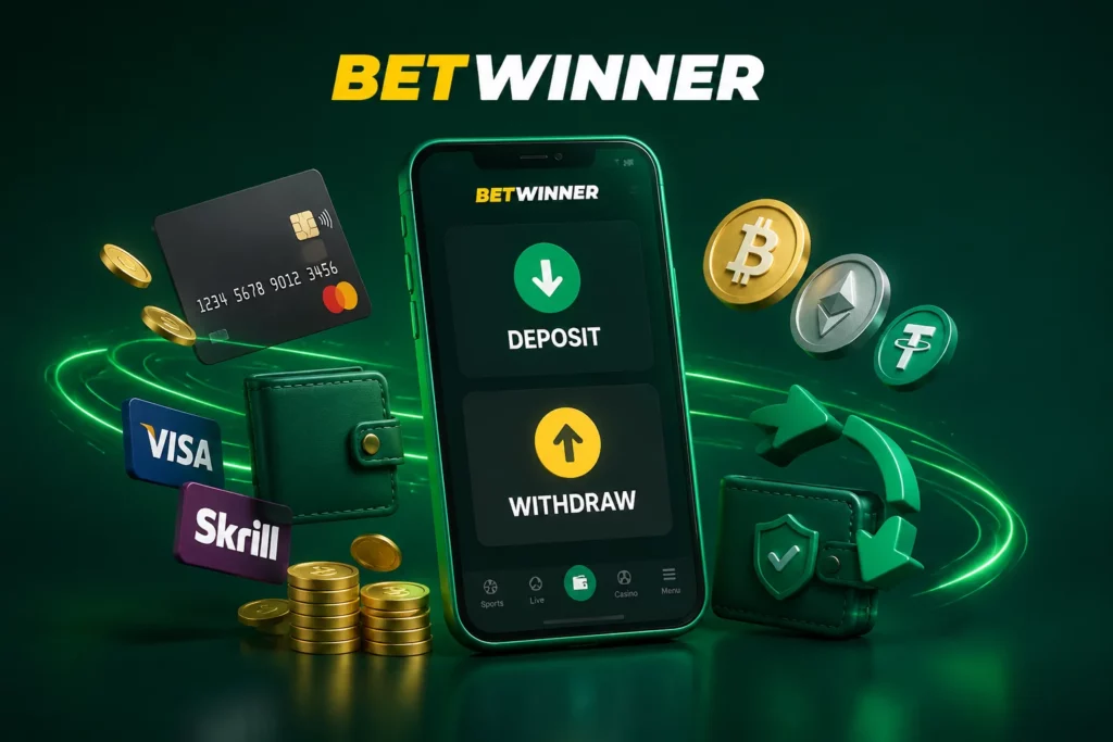 Dépôt et bonus sur l'application Betwinner