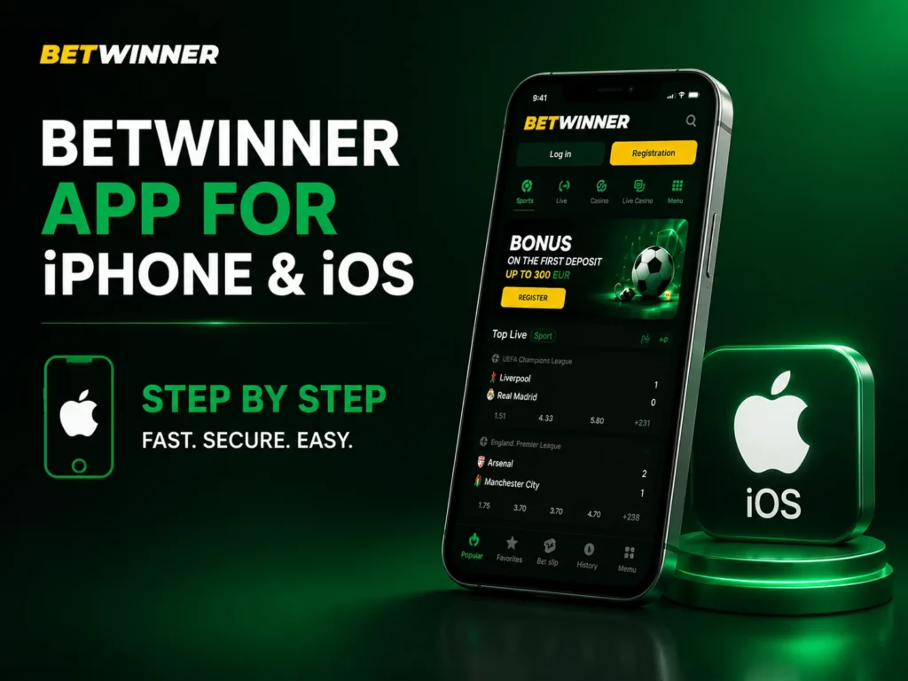 Betwinner app for iPhone and iOS Step by Step