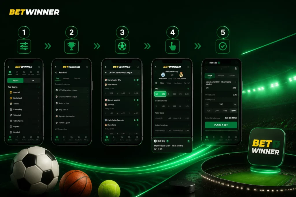 How to Place a bet online via the app